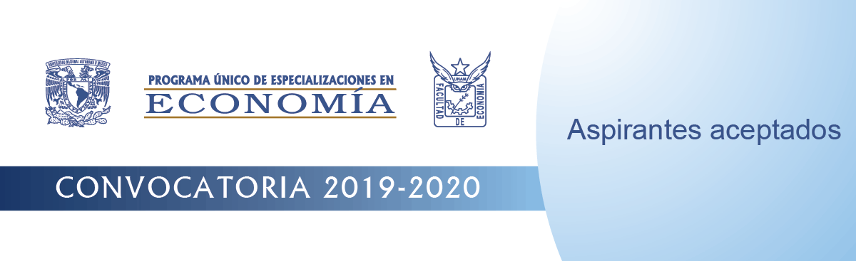 Convocatoria 2019-2020 de las Especializaciones en Economía