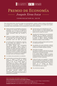 Cartel de la convocatoria Joaquín Xirau Icaza 2019