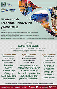 Cartel del Seminario de Economìa, innovación y desarrollo