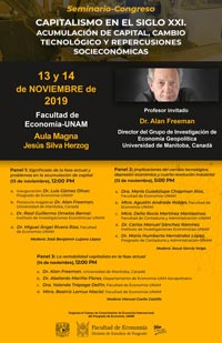Cartel del Seminario de Economìa, innovación y desarrollo