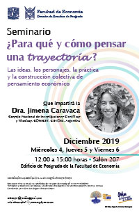 Cartel del Seminario permanente de Economía