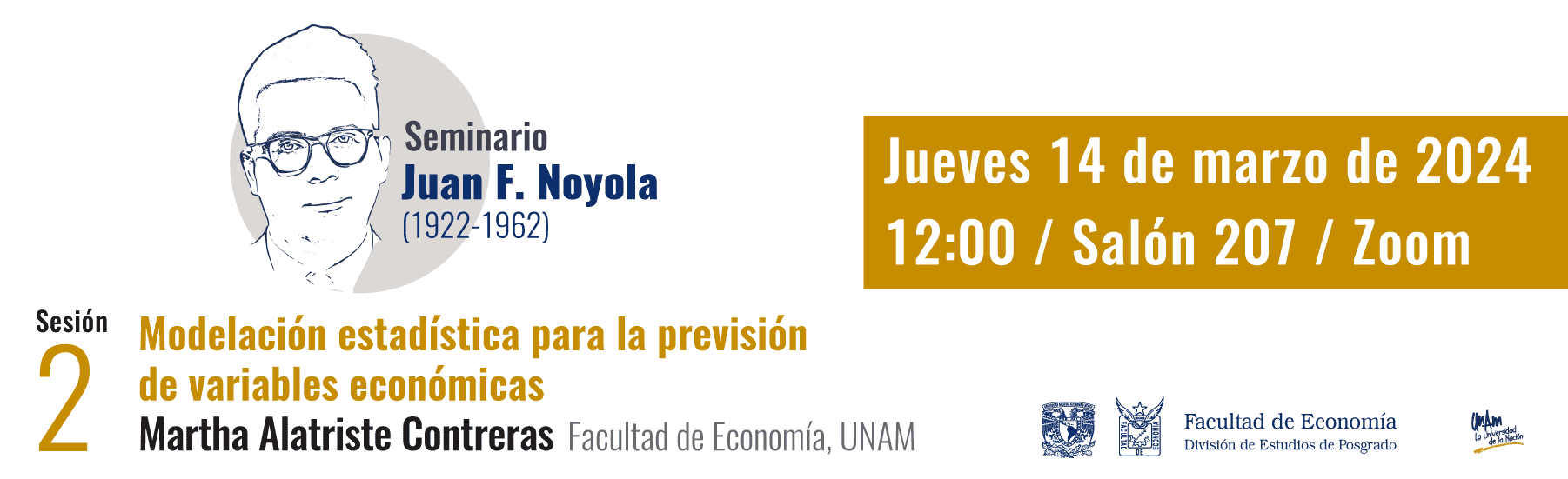 Seminario Juan F. Noyola, sesión 2, jueves 14 de marzo, 12:00, salón 207, Zoom