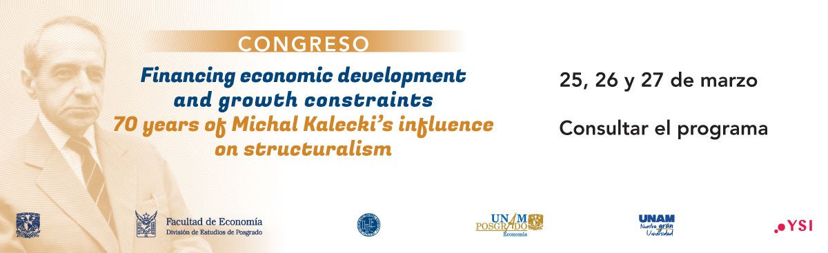 Congreso Financing economic development and growth constraints: 70 years of Michal Kalecki’s influence on structuralism, 25, 26 y 27 de marzo de 2025
