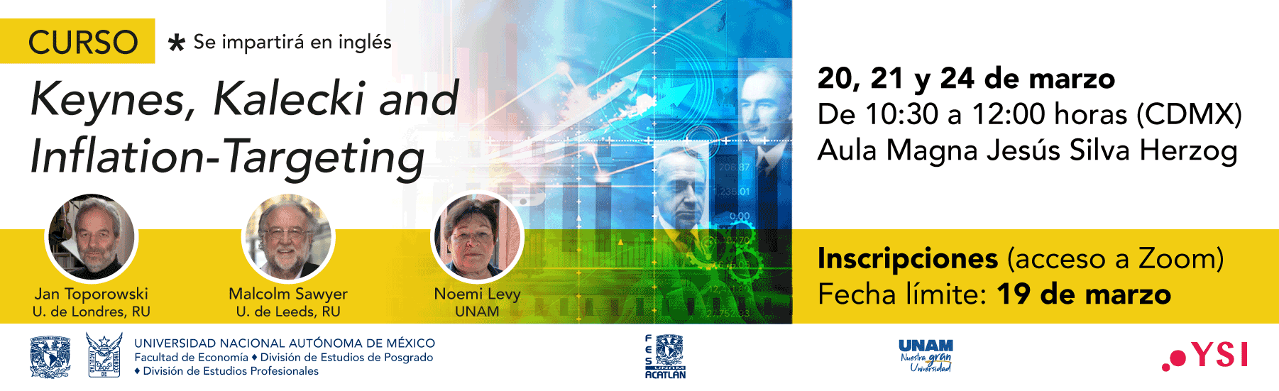 Curso: Keynes, Kalecki and Inflation-Targeting, 20, 21 y 24 de marzo de 2025