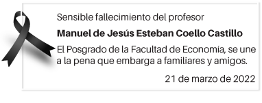 Sensible fallecimiento del profesor Manuel de Jesús Esteban Coello Castillo, acaecido el 21 de marzo de 2022.